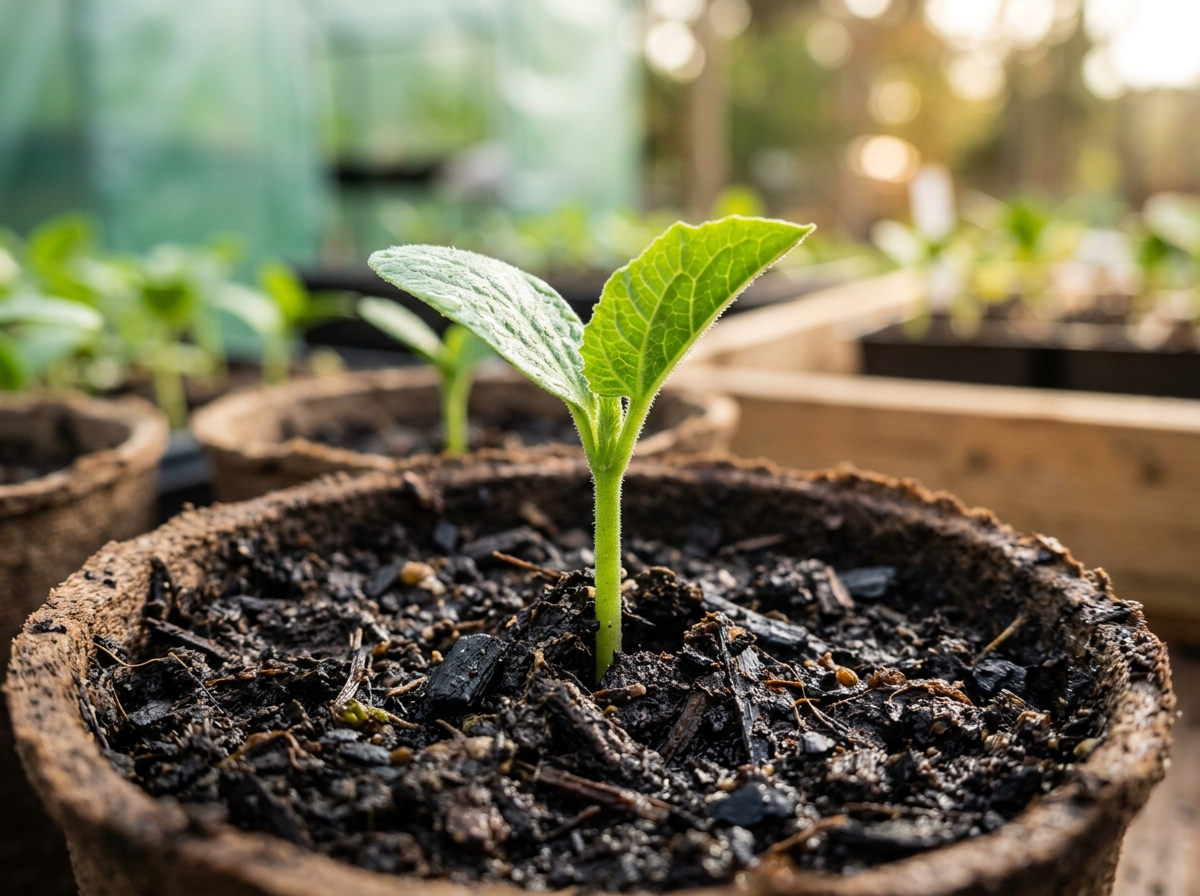 Sustainable Biochar Seedling Growth